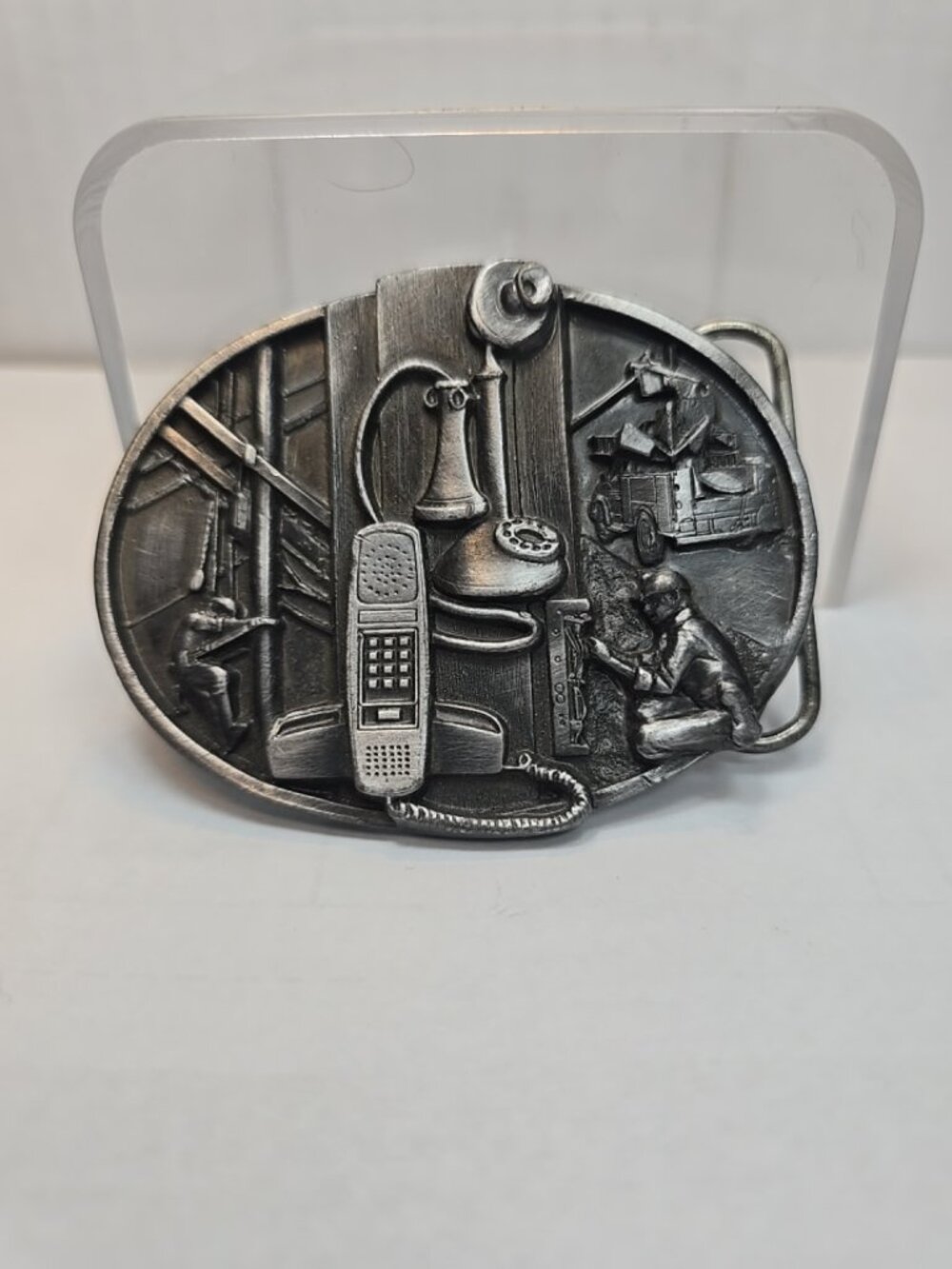 Vintage Siskiyou Z-50 Communications Industry Belt Buckle